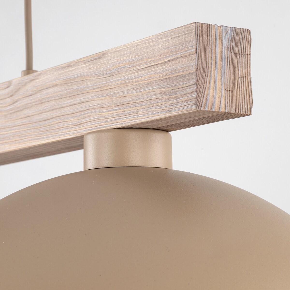 Lampa wisząca podwójna TK Lighting OSLO SABIA beżowa 2xE27 regulowana wysokość 120 cm do salonu nad stół