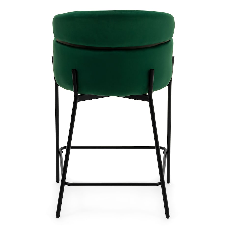 Hoker tapicerowany welurowy do salonu BOLZANO zielony