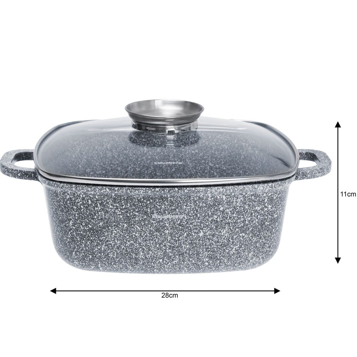 Zestaw 3 brytfann garnków 2.5/4.4/6.5L 6 elementów KLAUSBERG