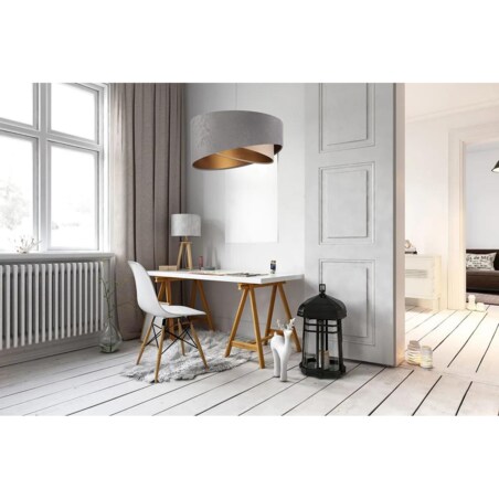 Lampa wisząca SILVERY szara/beżowa/złota