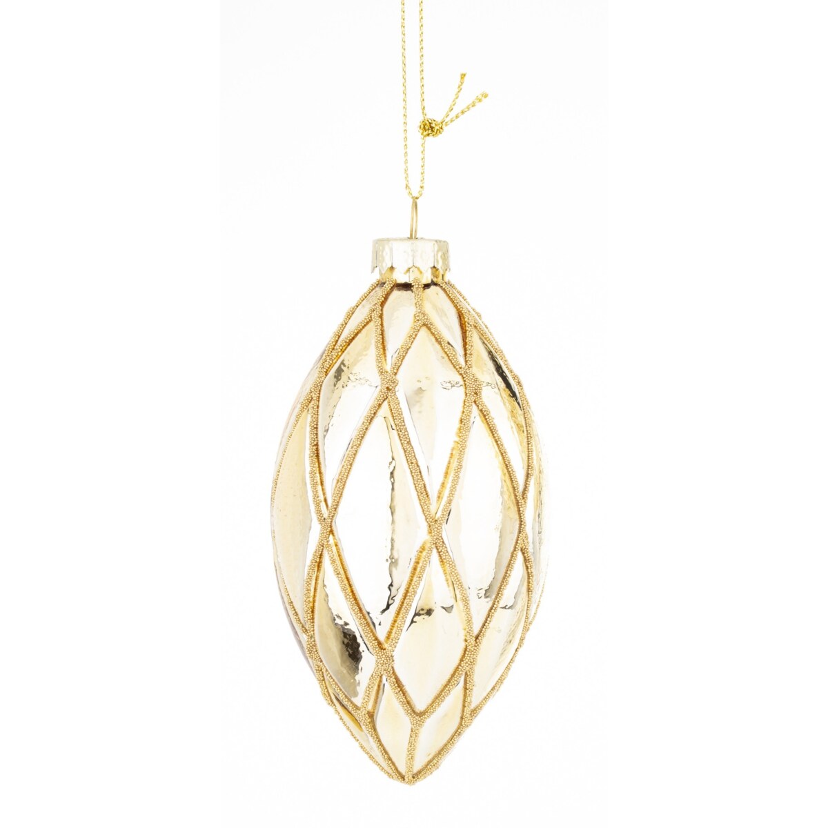 Bombka szklana 3 szt. MAGLIA Ø 8 cm, 12x8 cm