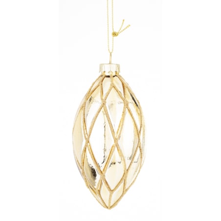 Bombka szklana 3 szt. MAGLIA Ø 8 cm, 12x8 cm