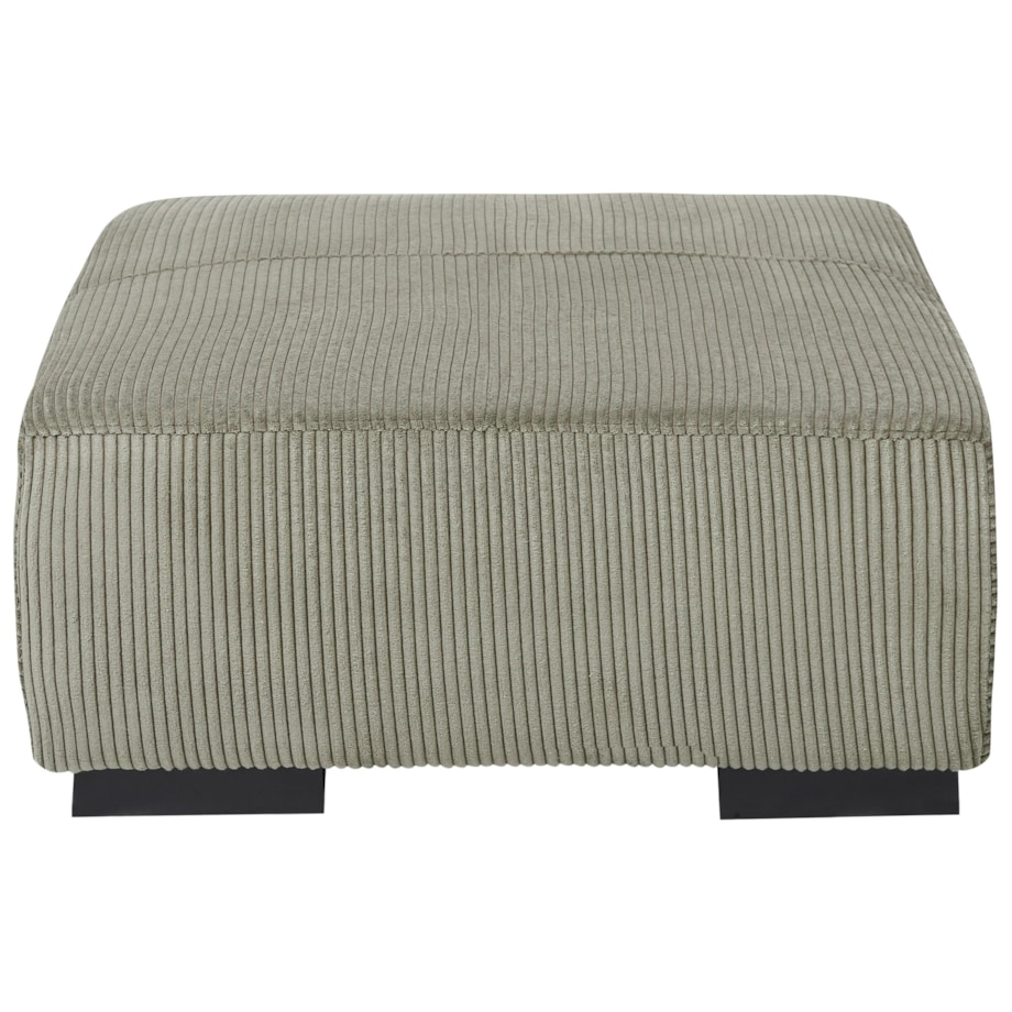 Sofa narożna z otomaną LUNGO Sztruks Zielony Lewostronny