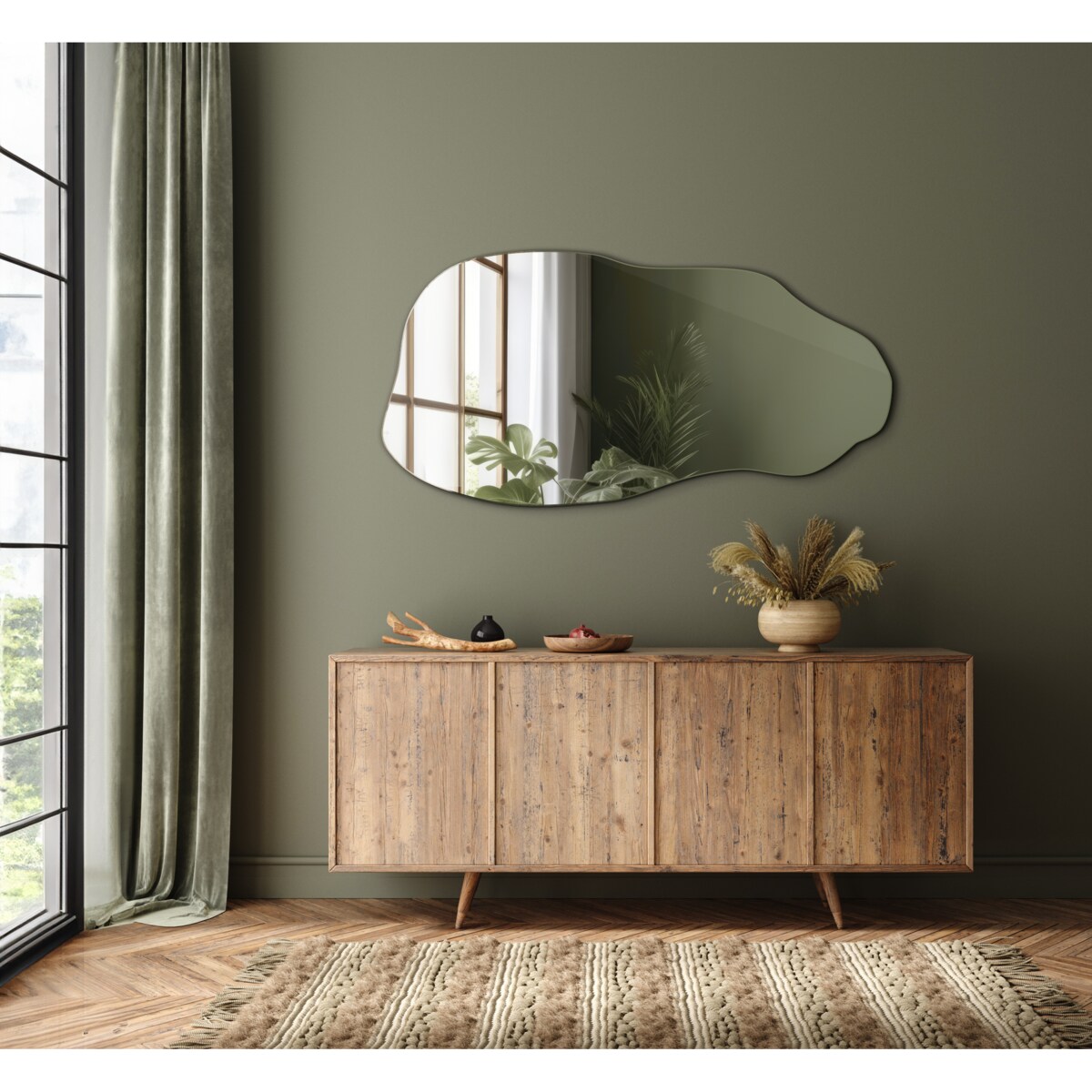 Lustro Faliste Gruszka 50x100 cm