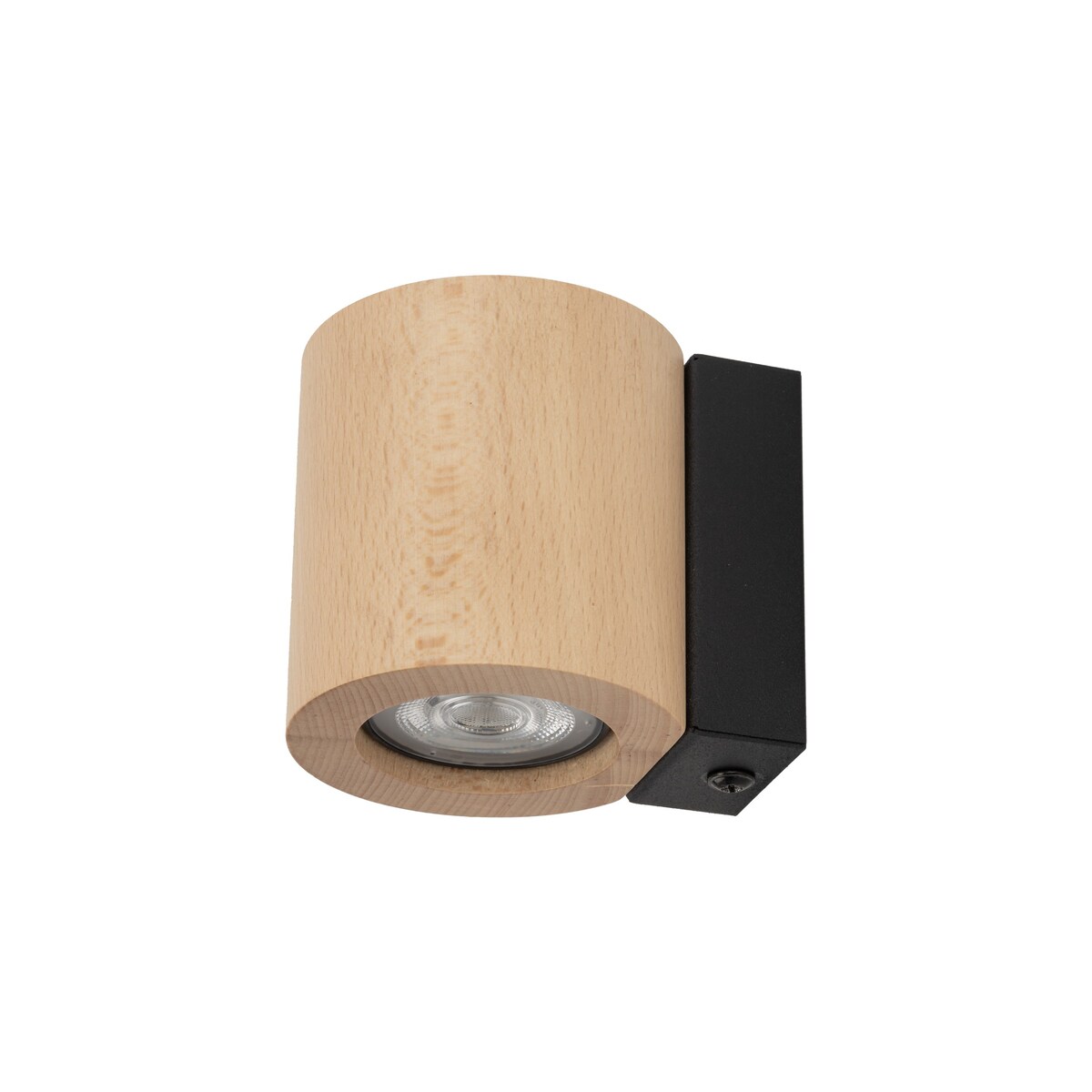 Kinkiet ścienny TK Lighting EVE WOOD Buk czarny GU10 nowoczesny lampa ścienna do salonu sypialni korytarza IP20