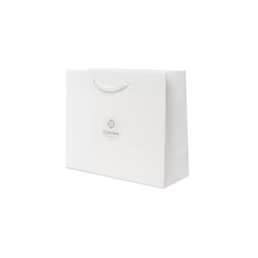 Torba prezentowa Corina Candles w kolorze białym – rozmiar M, premium