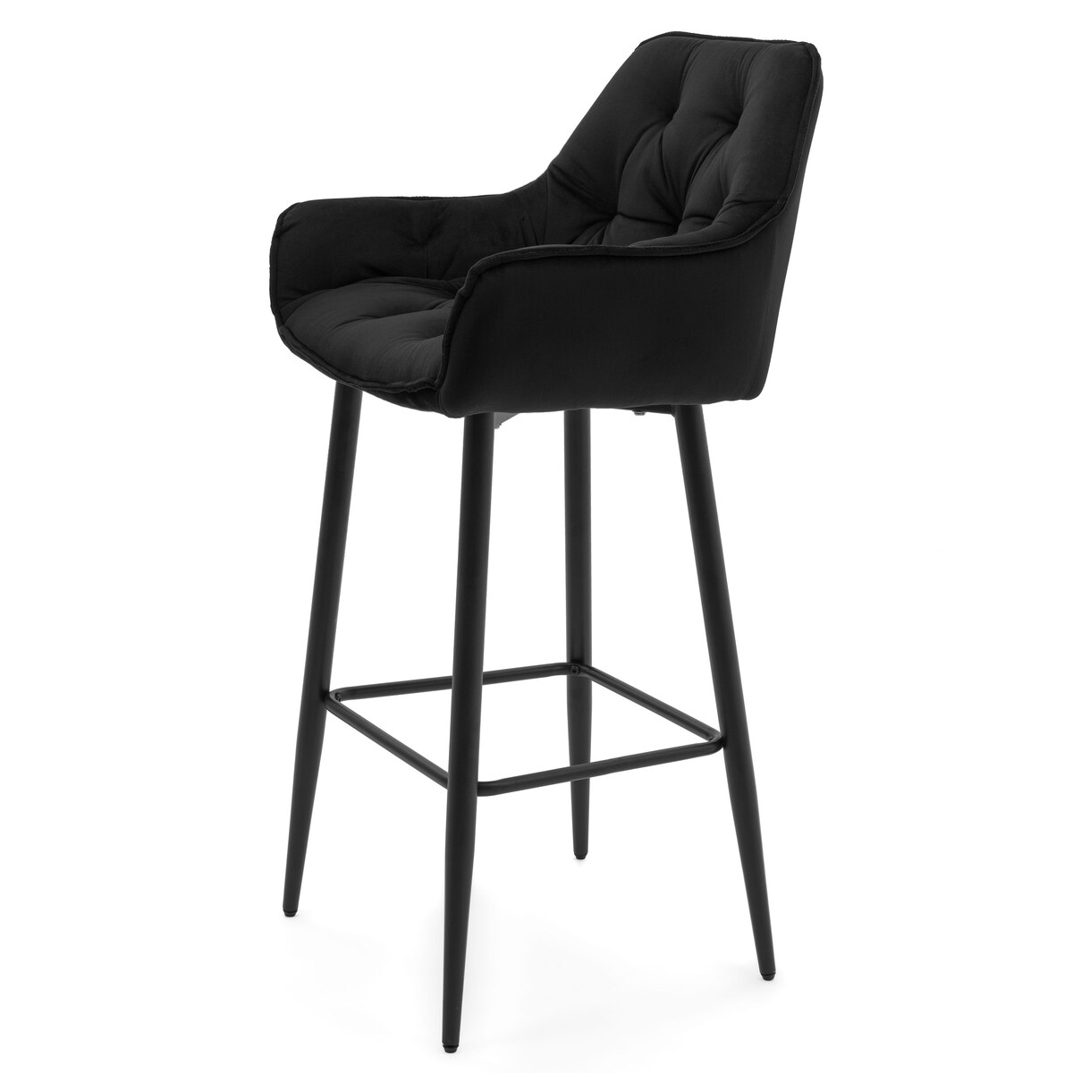 Hoker tapicerowany welurowy do salonu jadalni barowy glamour SIENA