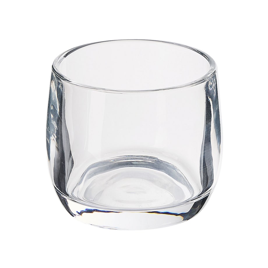 4-częściowy zestaw akcesoriów łazienkowych szklany przezroczysty SONORA