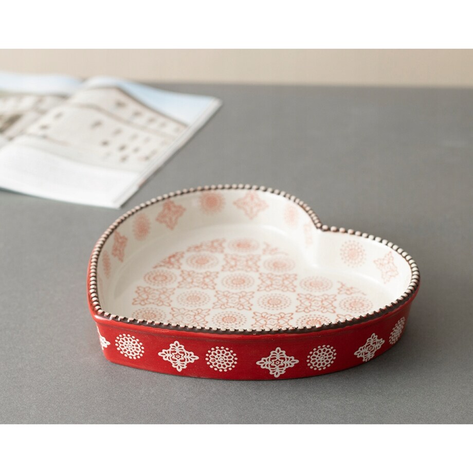 NACZYNIE DO PIECZENIA ZAPIEKANIA SERCE świąteczne patera na ciasto owoce