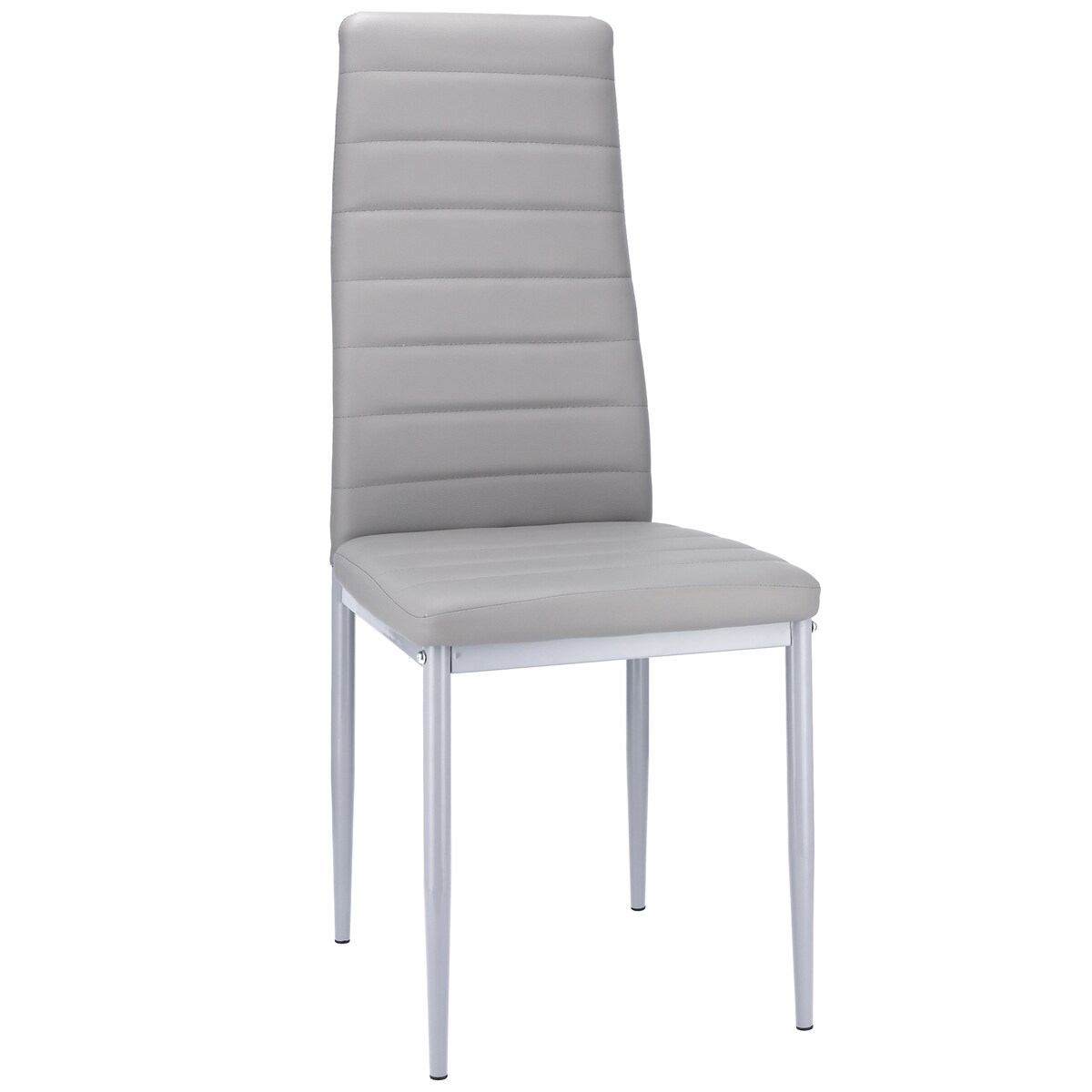 4 x Krzesło VERUM szare ekoskóra