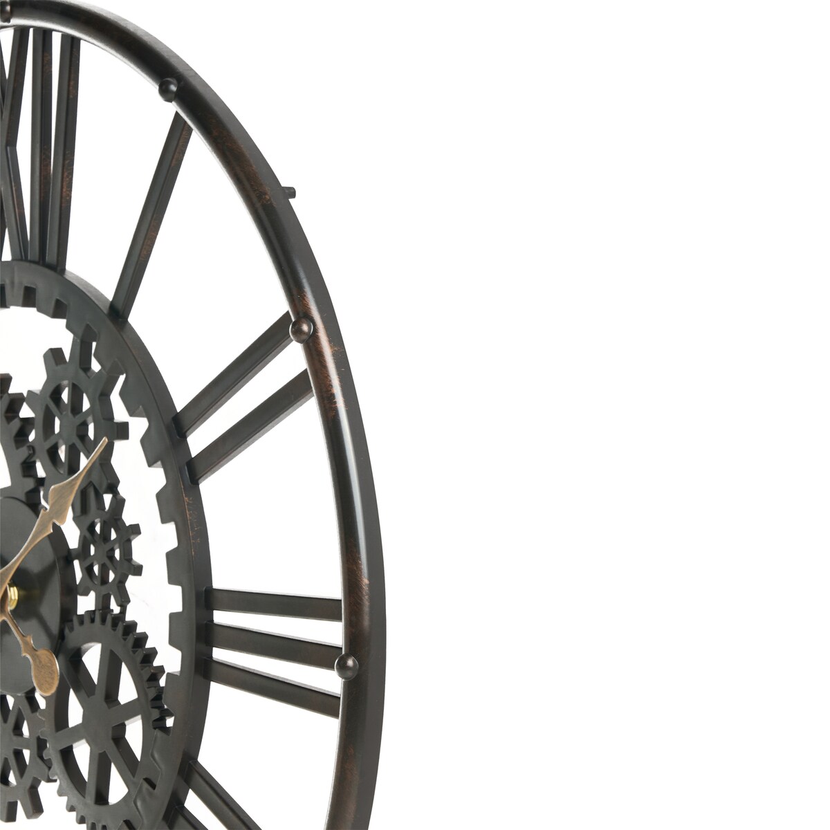 Zegar ścienny PETRER 60 cm Metal Czarny