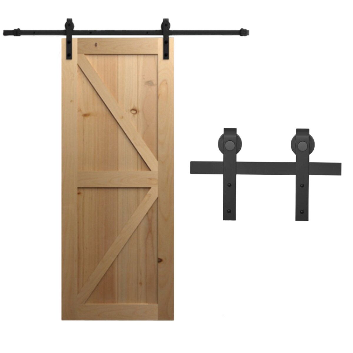 System Drzwi Przesuwnych Barn Door Zestaw Okuć 2m Loft Retro Barndoor