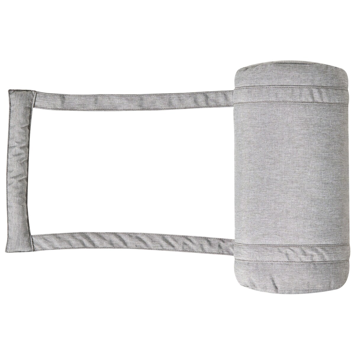 Leżak ogrodowy z poduszką JAVA PREMIUM Drewno akacjowe Szary