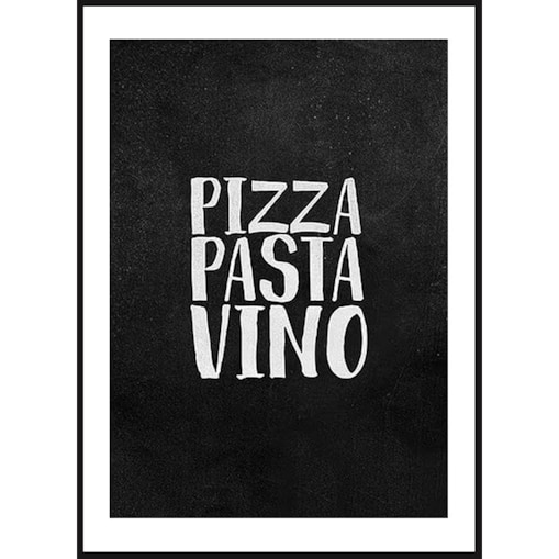 Poster Story, Plakat, Obraz - Pizza Pasta Vino, wymiary 21 x 30 cm