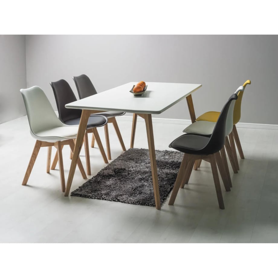 Krzesło KRIS czarne/dąb