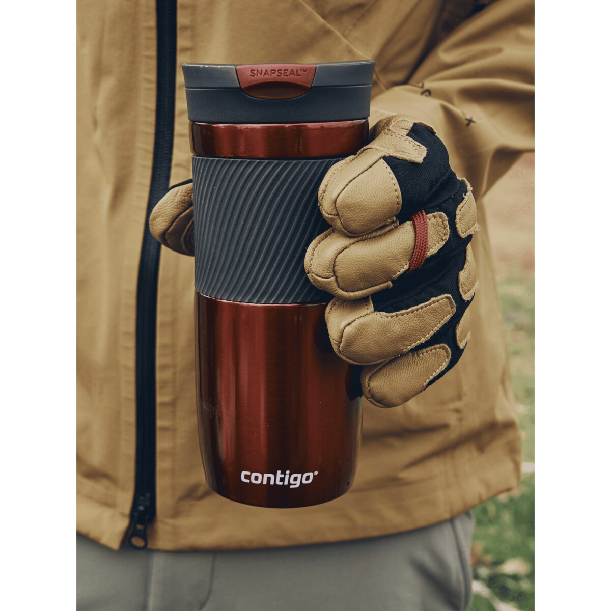 Kubek termiczny Contigo Byron 470ml - czerwony