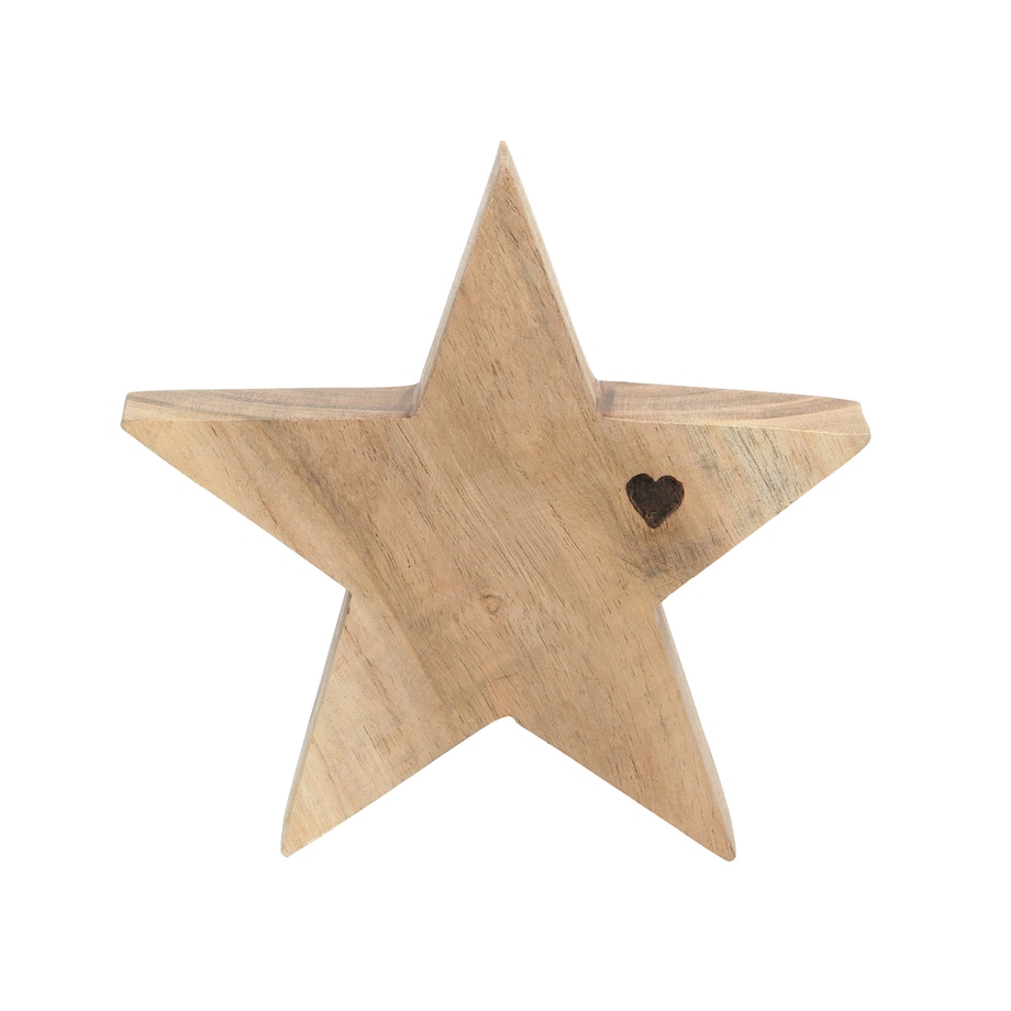Dekoracja Wooden Star I 15x4x15 cm boże narodzenie, święta, świąteczne, brązowy, 15x4x15 cm