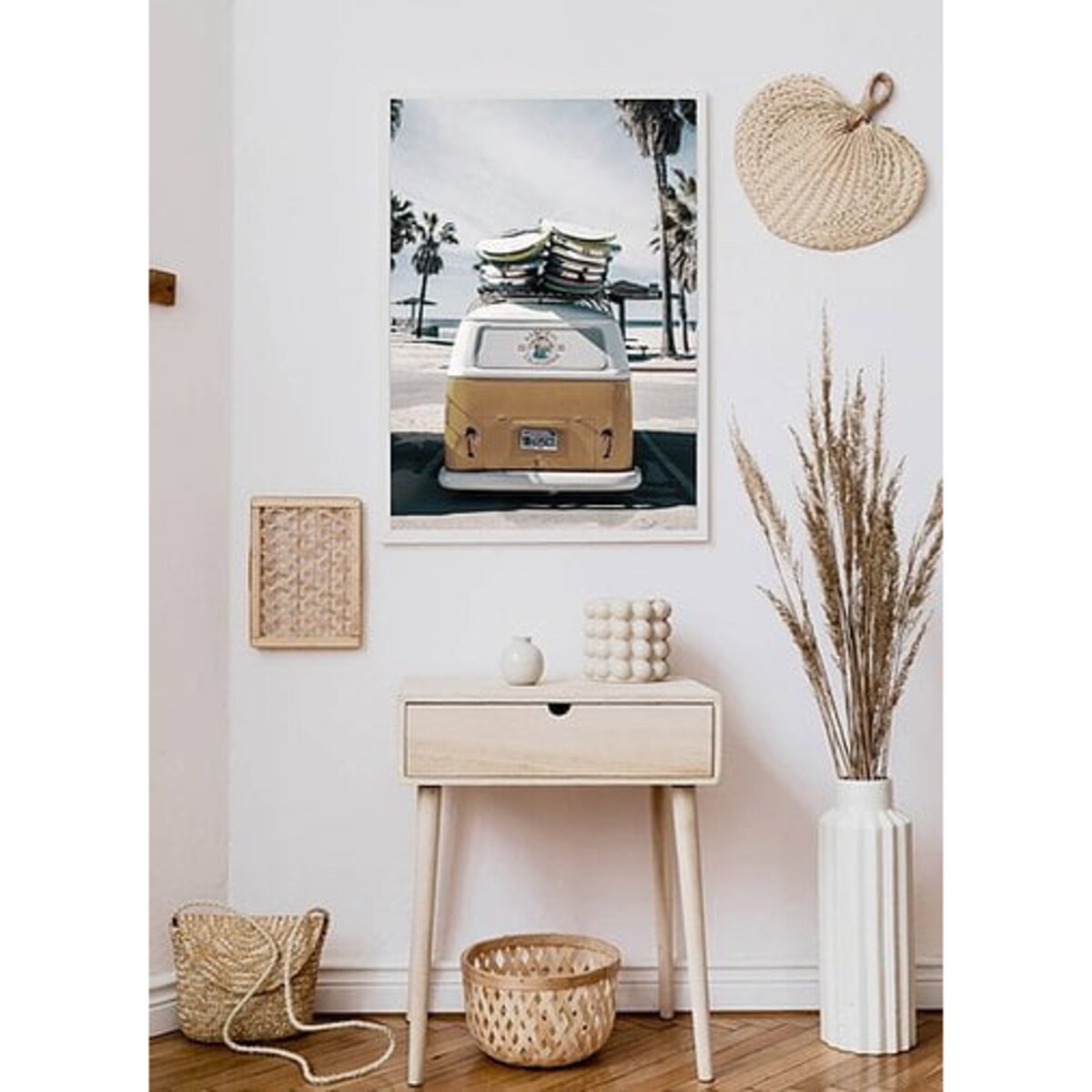 Poster Story, Plakat, Obraz - Van z Deskami Surfingowymi, wymiary 70 x 100 cm