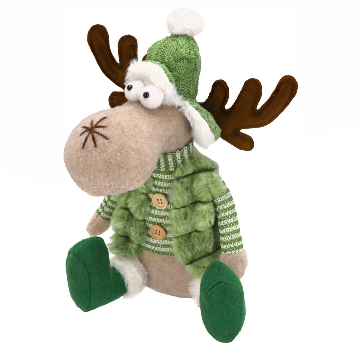 Skrzat świąteczny gnom ozdoba renifer na święta