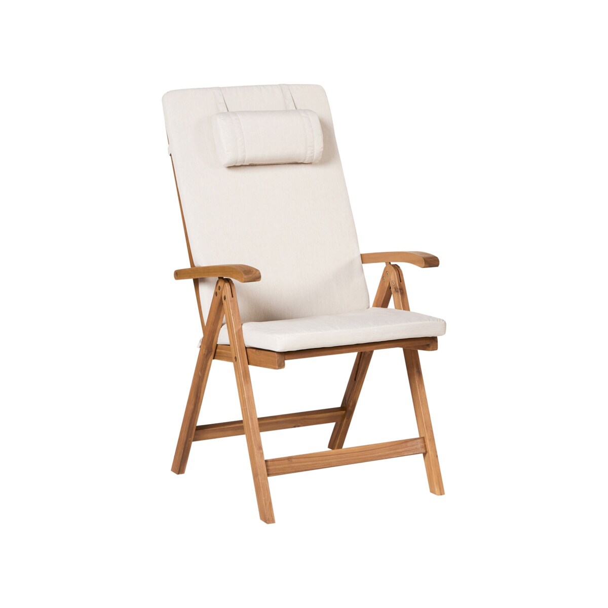 Zestaw ogrodowy dla 6 osób JAVA PREMIUM Drewno akacjowe Jasnobeżowy