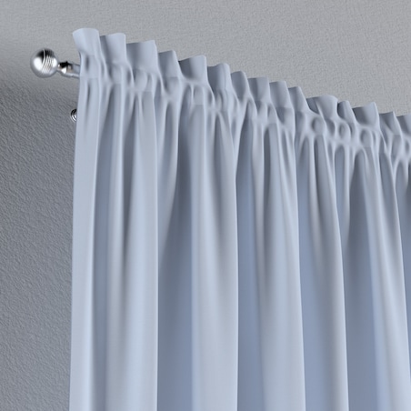 Zasłona na kanale z grzywką 1 szt. 130x260 pastelowy niebieski