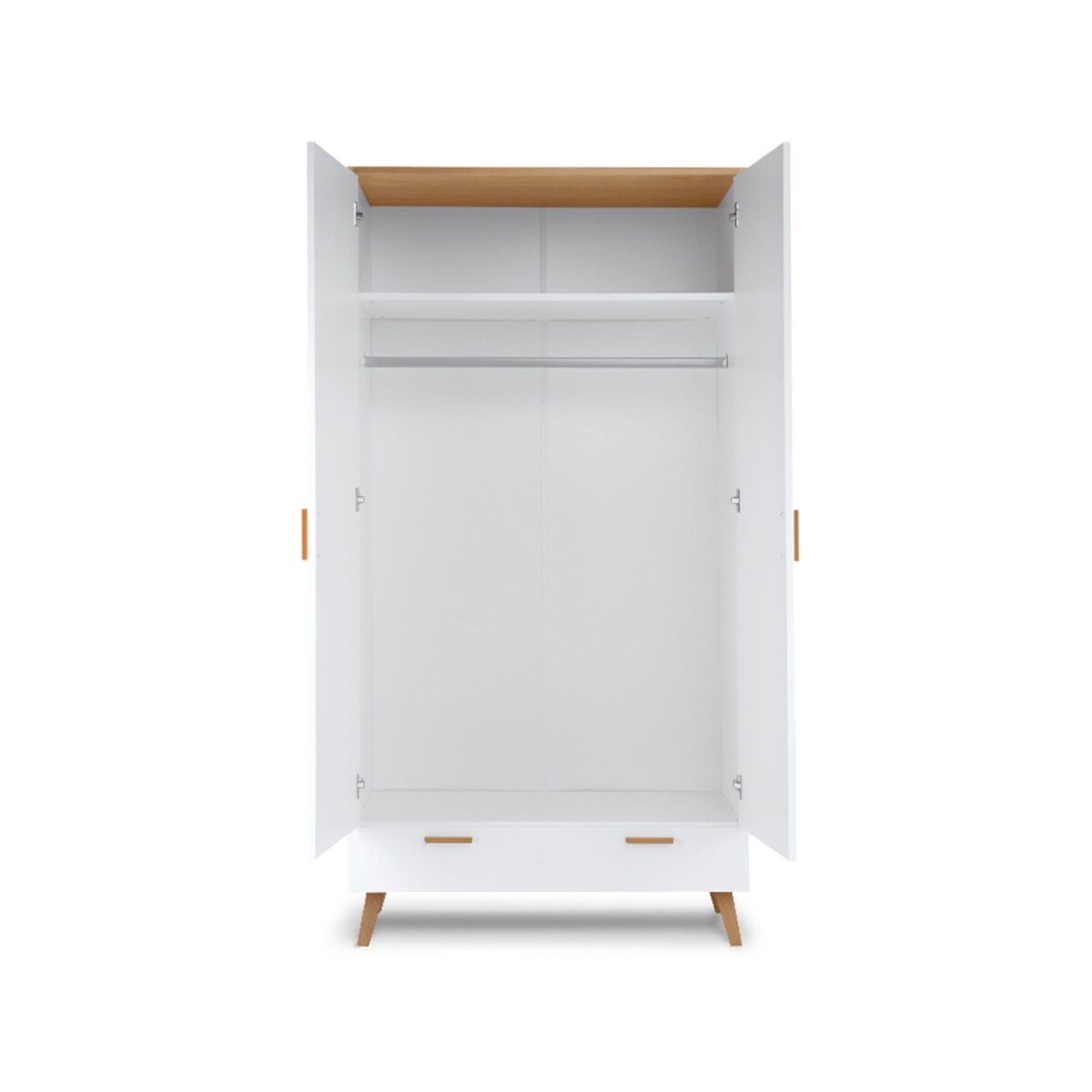 KONSIMO FRISK Biała szafa skandynawska