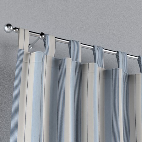 Zasłona na szelkach 1 szt. 130x245 niebieskie pasy