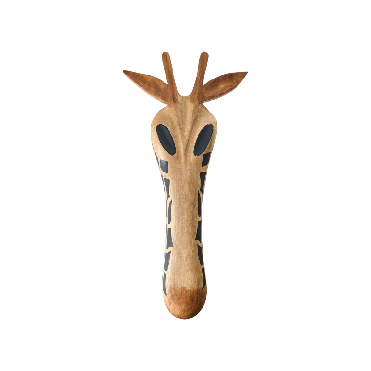 Dekoracja ścienna Żyrafa EKPOMA Drewno mango 68 cm Jasnobrązowy