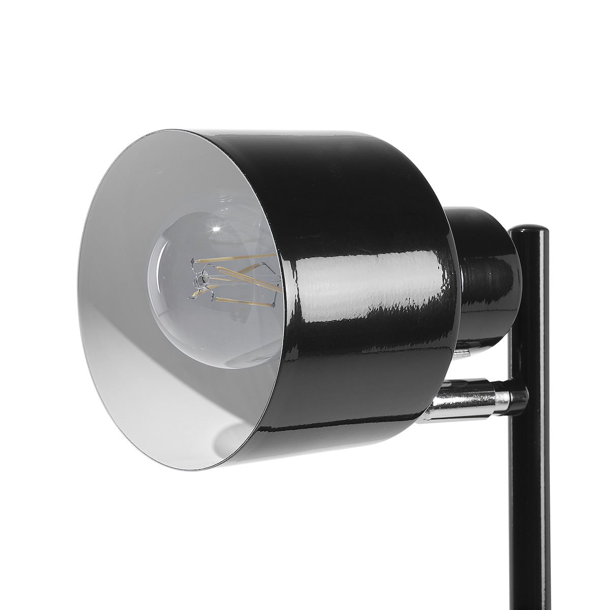 Lampa podłogowa CORBONES Regulowana Metal Czarny