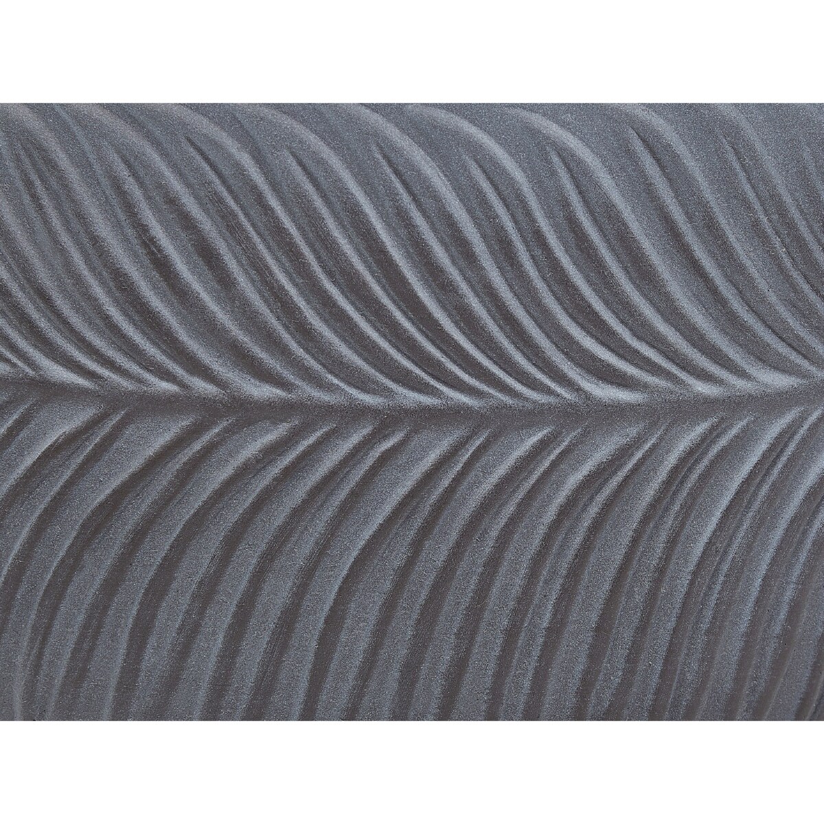 Doniczka okrągła 35 x 35 x 19 cm szara FTERO