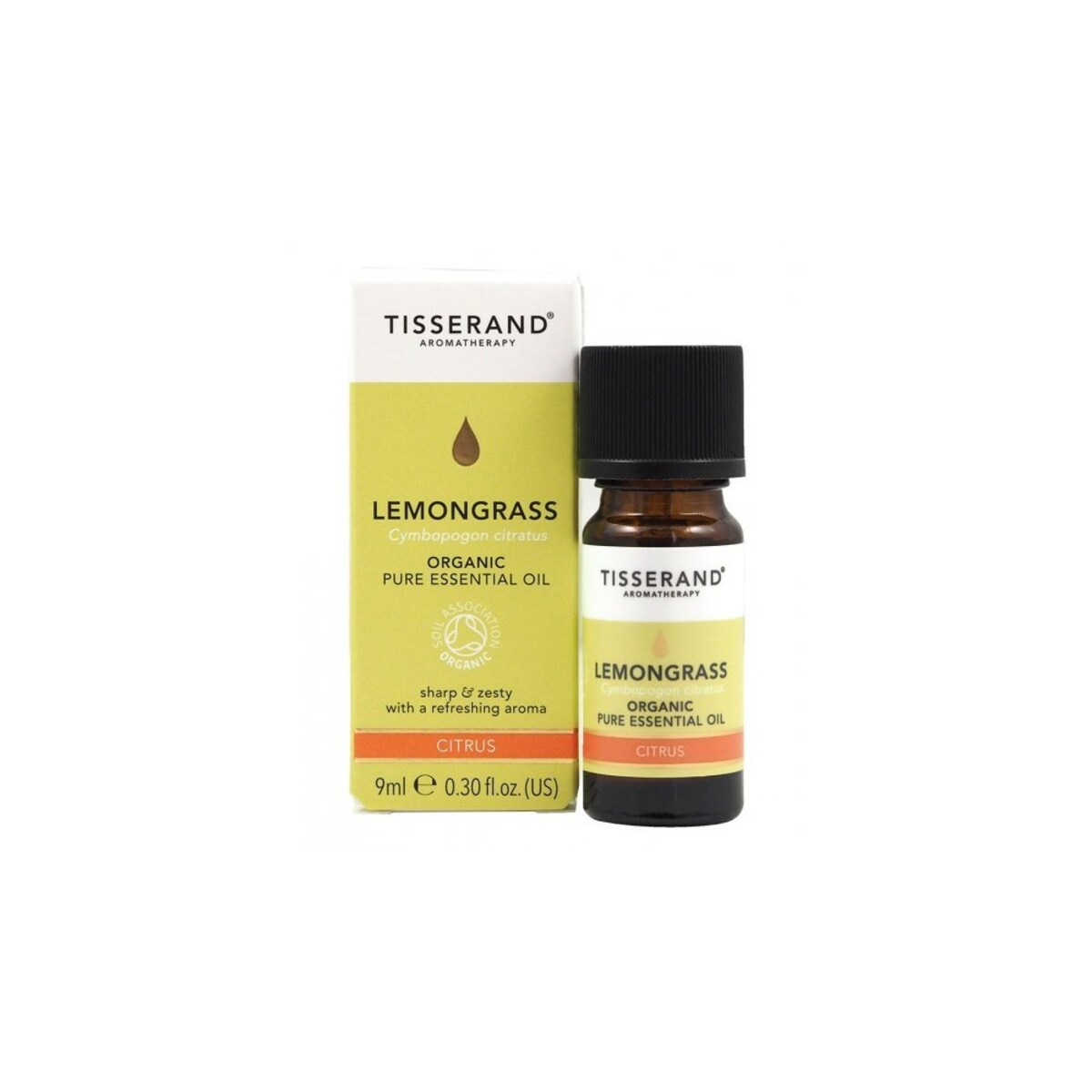 Tisserand Aromatherapy Lemongrass Organic olejek z trawy cytrynowej (9 ml) BI5448