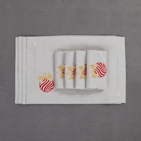 Serwetki Jingle Bells & Christmas Bauble Mirha - 4 sztuki