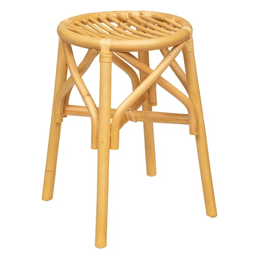 Taboret rattanowy AONI, Ø 31 cm