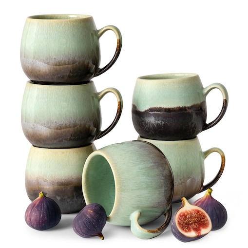 Konsimo PRIMA Kubek 6 szt., szałwiowy