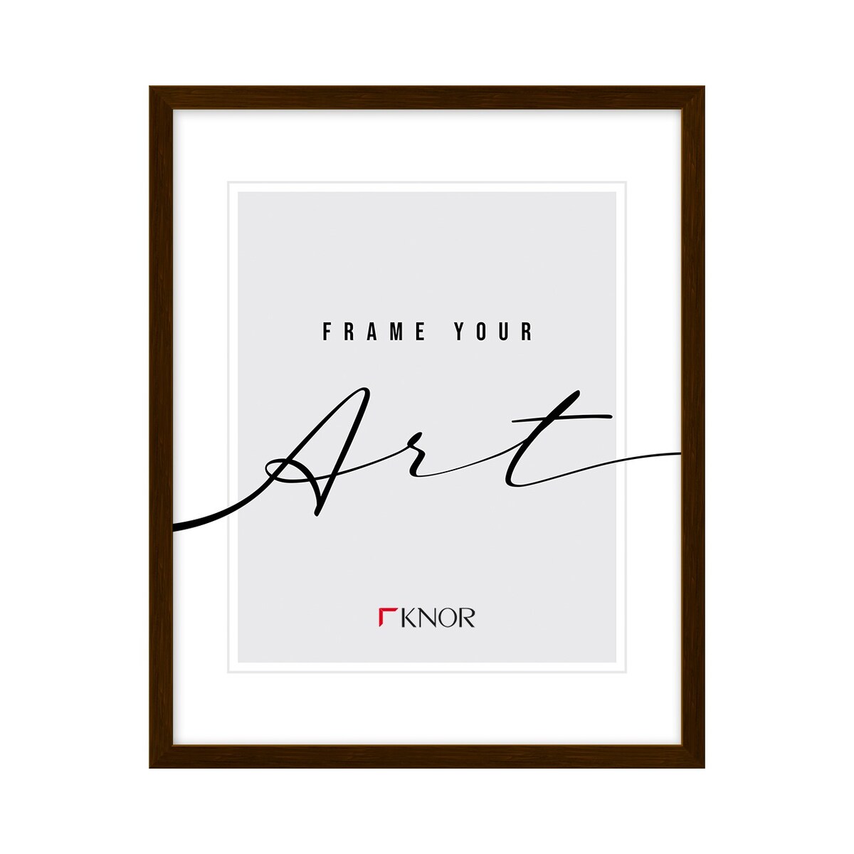 Ramki drewno, brązowe ramki, 50x70 cm, ramki na zdjęcia, Knor - ramki do zdjęć i plakatów