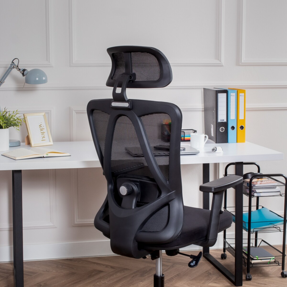 Krzesło biurowe fotel obrotowy ergonomiczny regulowany K30