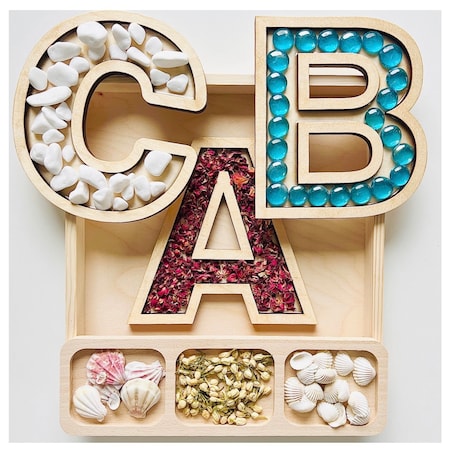 Zestaw zmywalnych wysypywanek ALFABET