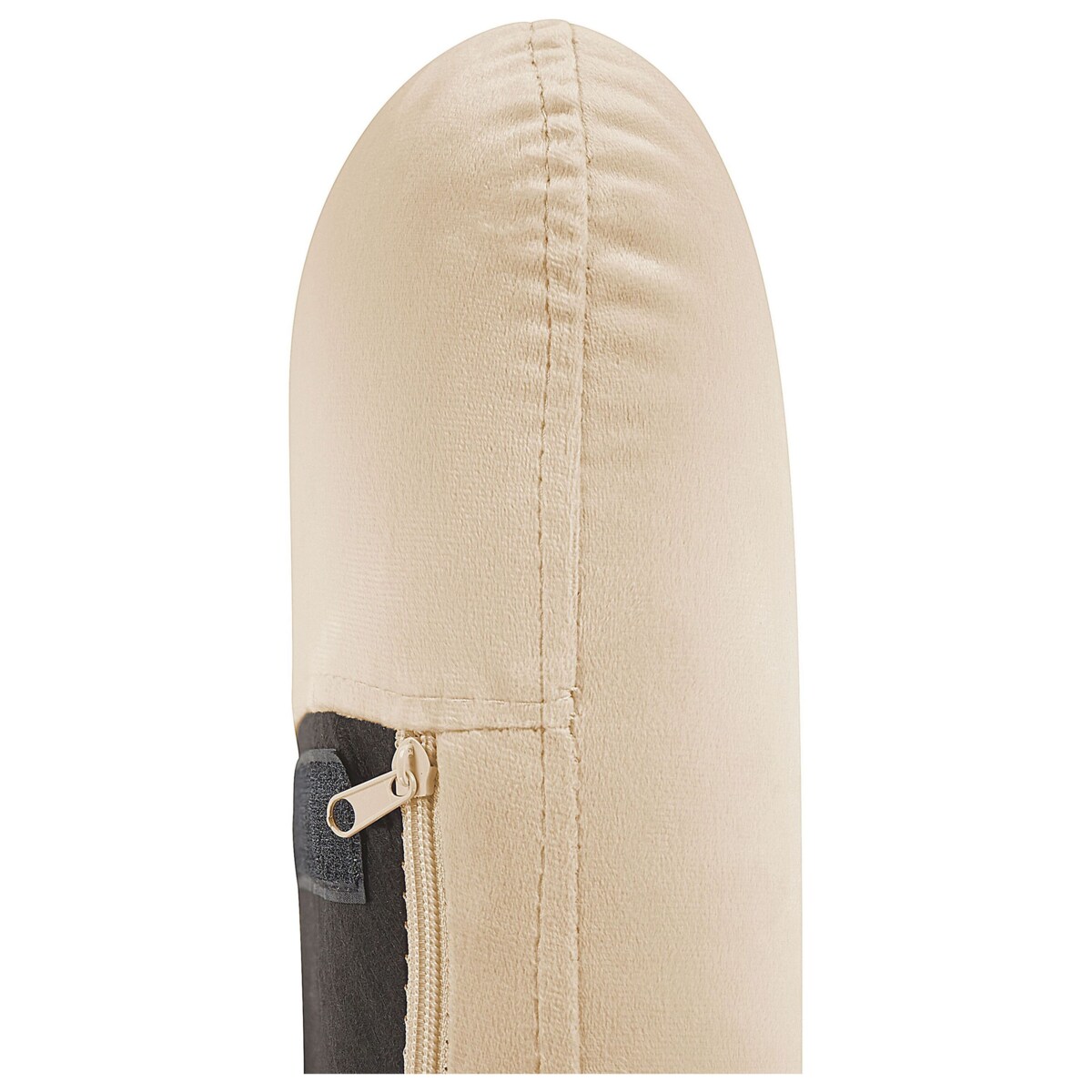 Fotel bujany welurowy beżowy ELLAN