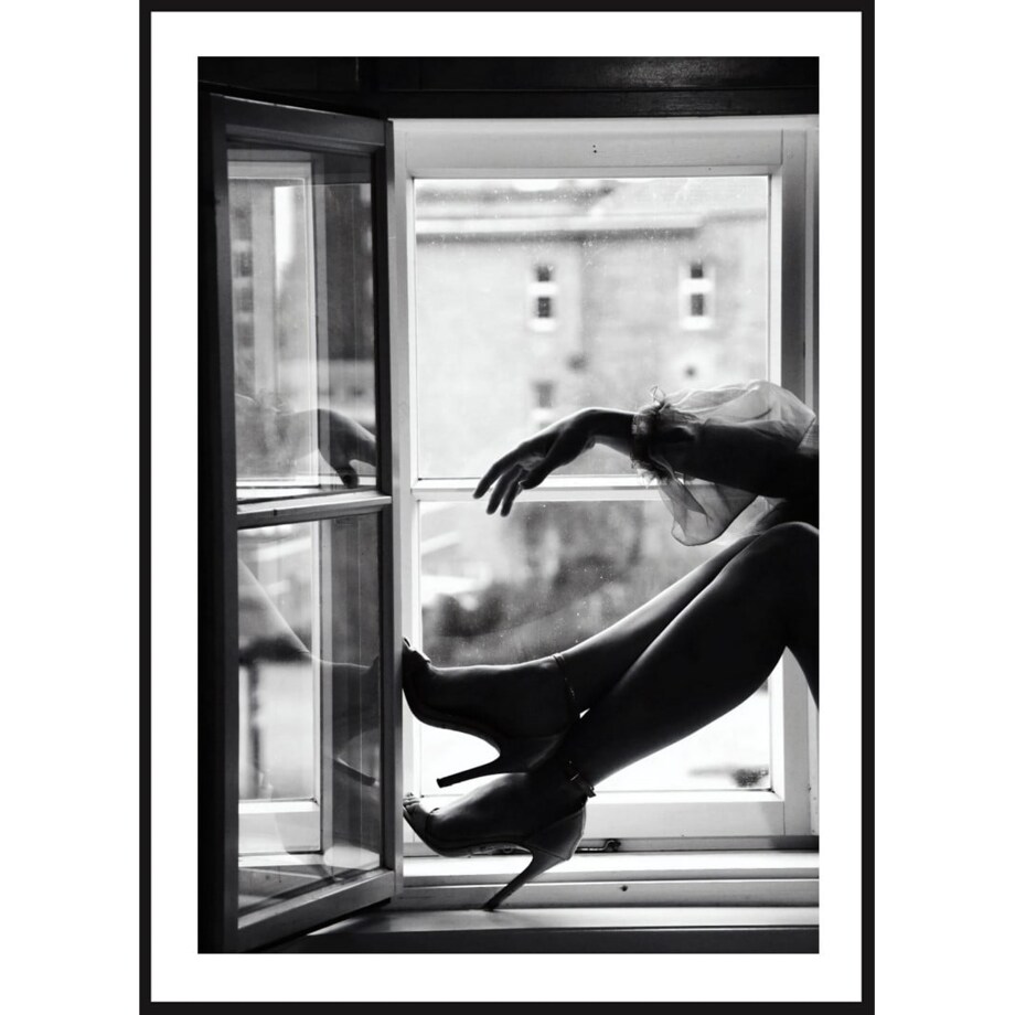 Poster Story, Plakat, Obraz - Szpilki w Oknie, wymiary 50 x 70 cm