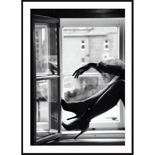 Poster Story, Plakat, Obraz - Szpilki w Oknie, wymiary 50 x 70 cm