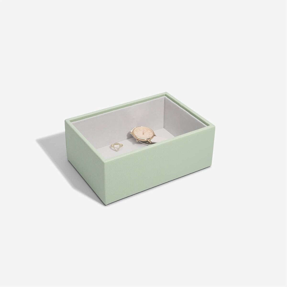 Szkatułka na biżuterię Stackers open mini zieleń szałwiowa