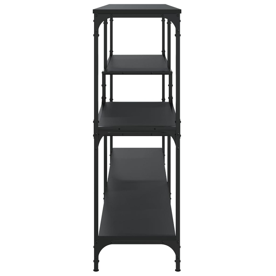 vidaXL Stolik konsolowy, czarny, 160x32x95 cm, materiał drewnopochodny