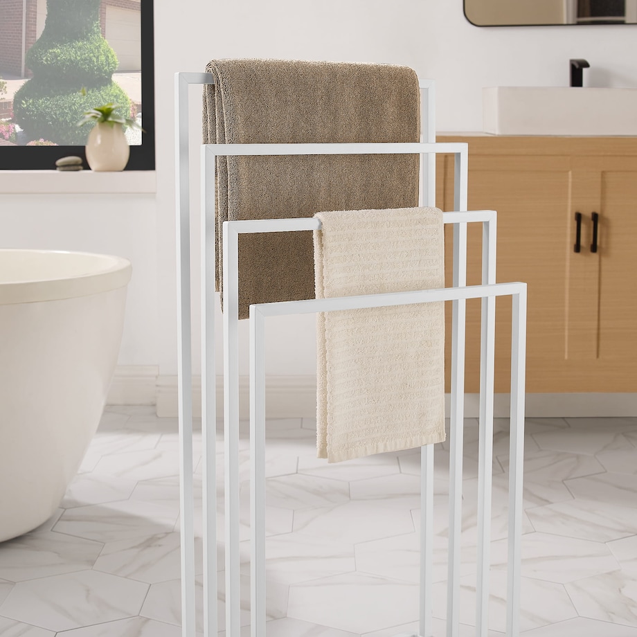 Stojak Na Ręczniki 4 Szczeble 45X29X93,5 Cm