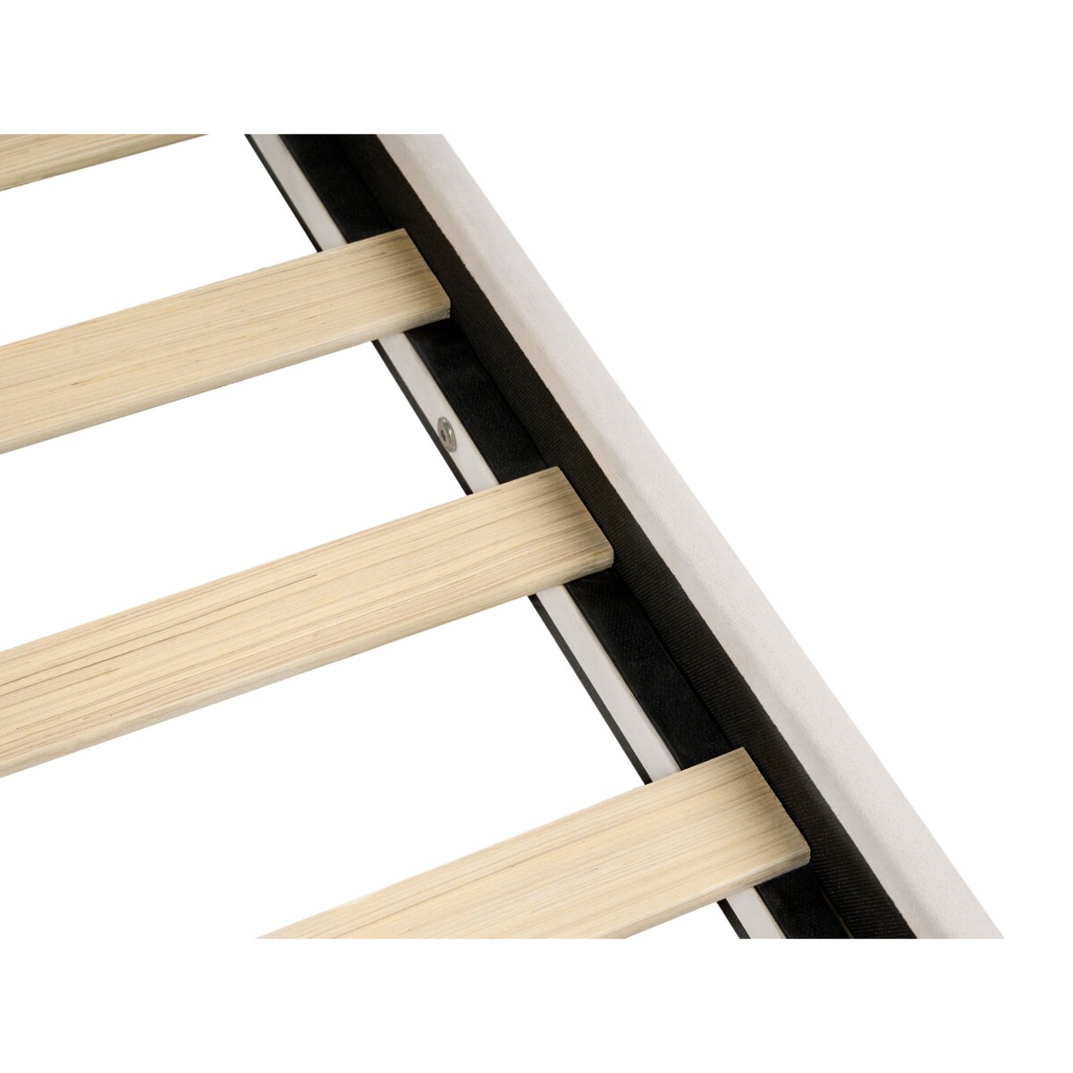 Łóżko z szufladami Welur LONZAC 180 x 200 cm Złamana biel