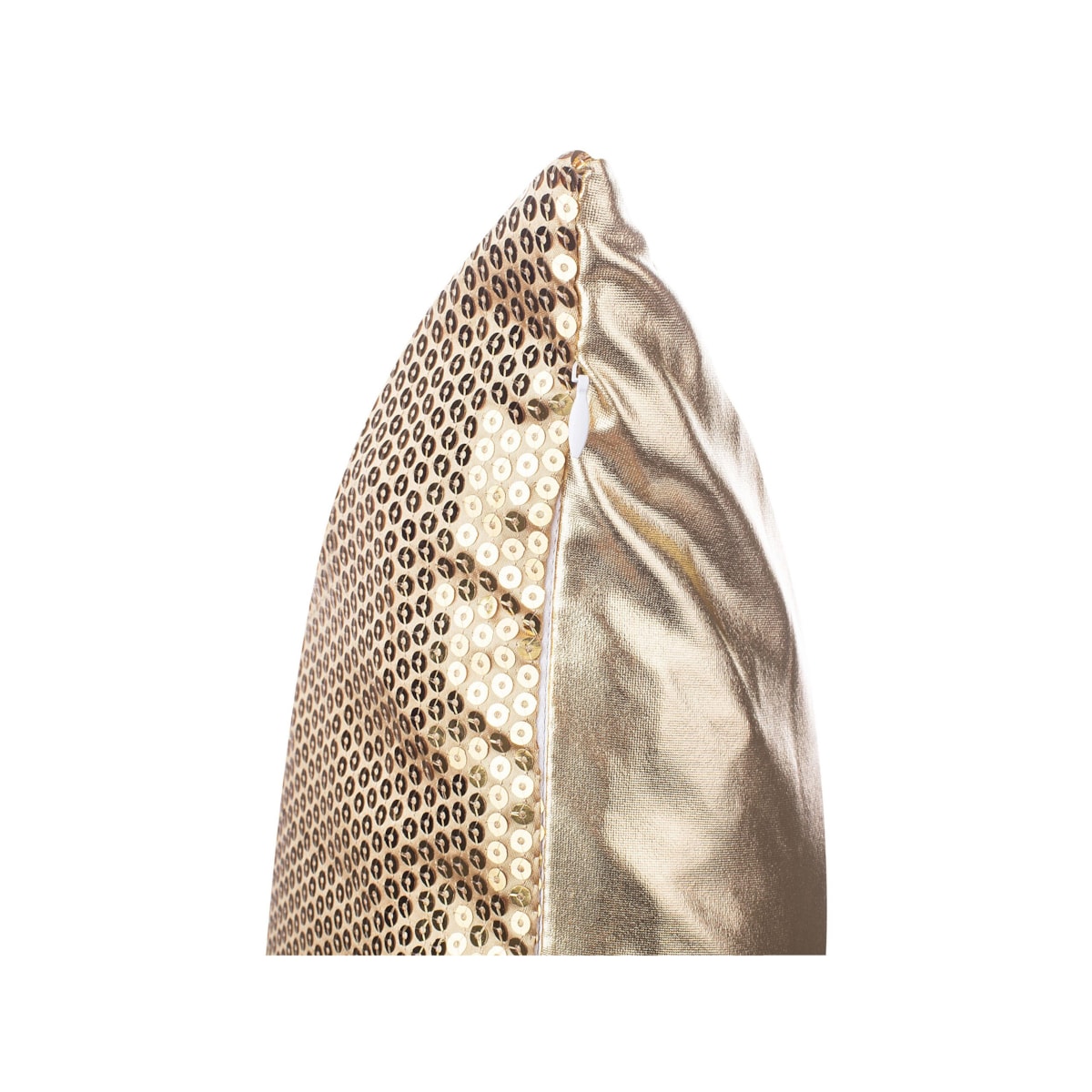 2 poduszki dekoracyjne w cekiny 45 x 45 cm złote ASTER