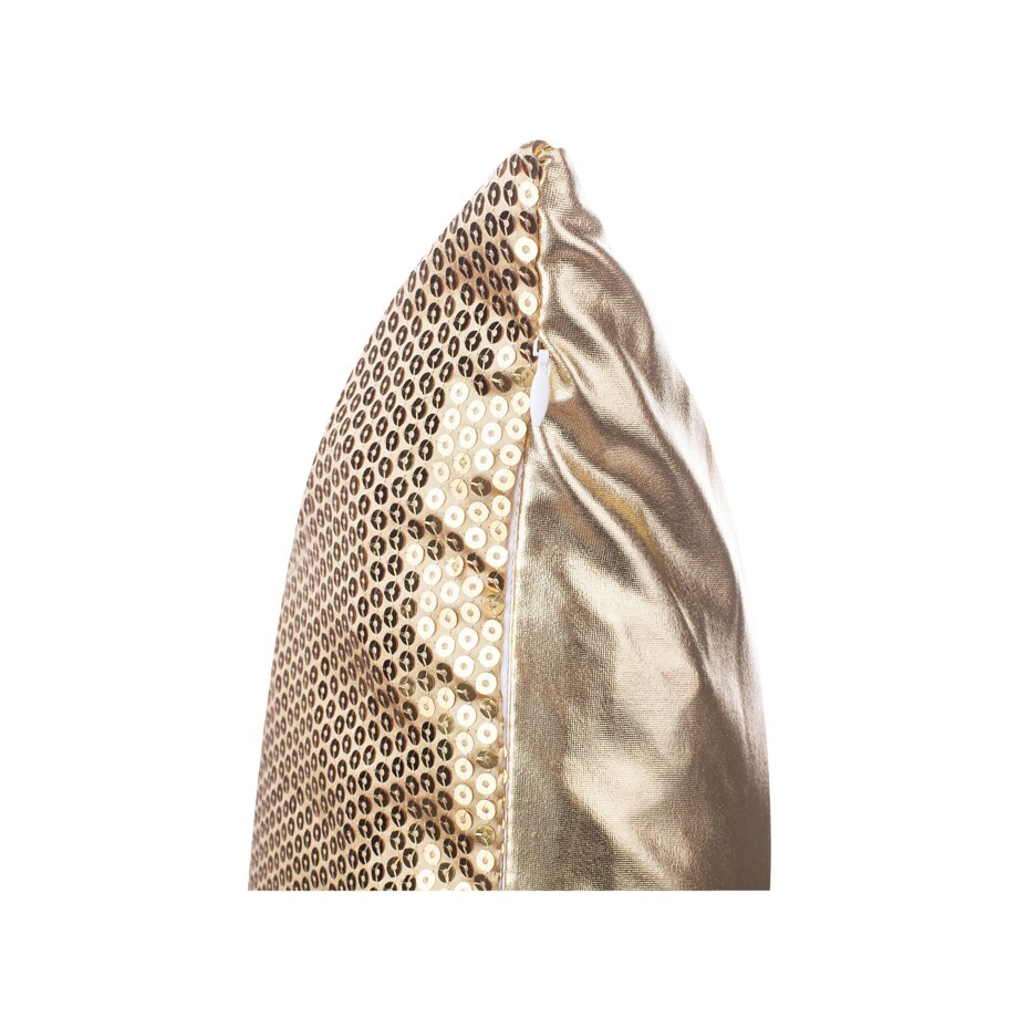 2 poduszki dekoracyjne w cekiny 45 x 45 cm złote ASTER