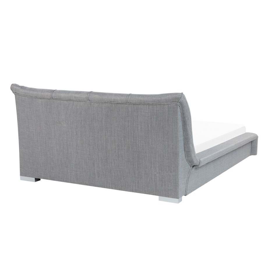 Łóżko tapicerowane 140 x 200 cm szare NANTES