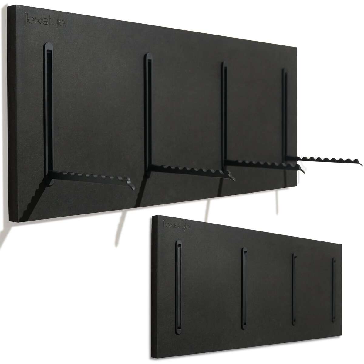 Wieszak na Ubrania czarny 25x60cm na kurtki