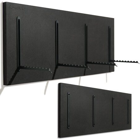 Wieszak na Ubrania czarny 25x60cm na kurtki