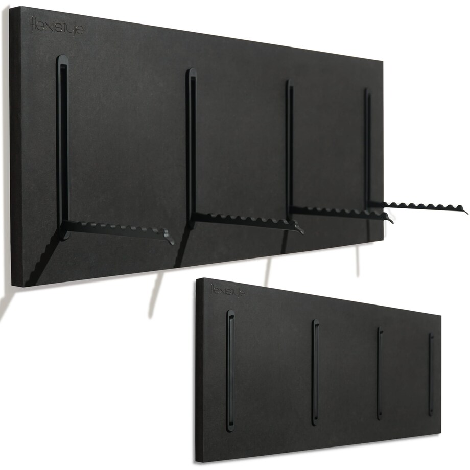 Wieszak na Ubrania czarny 25x60cm na kurtki